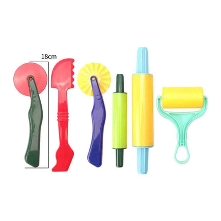 Stampo per plastilina fai-da-te per bambini Accessori per argilla da modellare Kit di strumenti per plastilina Set di plastica Stampo per coltelli Giocattoli educativi per bambini Regali