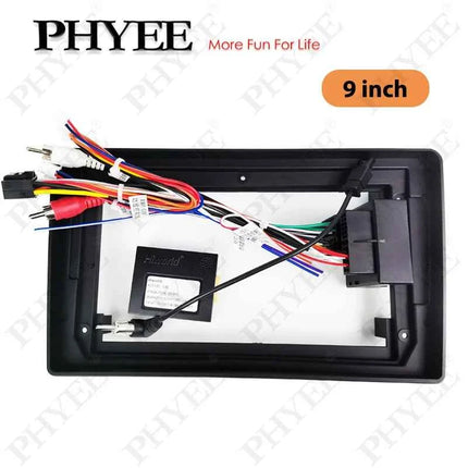 Telaio pannello cruscotto per Audi A4 B7 2004 - 2008, adattatore cablaggio radio, decodificatore CAN Bus, per multimediale Android 2 DIN 9"