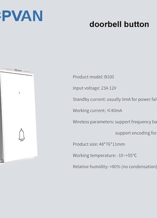 CPVAN Wireless WiFi Tuya Sistema di allarme domestico intelligente Antifurto domestico Allarme di protezione di sicurezza Kit fai da te Allarme Batteria incorporata da 5000 mAh