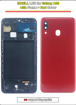 Display LCD AMOLED per Samsung Galaxy A30, Schermo Touch con Digitalizzatore, Assemblaggio Completo con Cornice per Samsung A30 A305F A305G