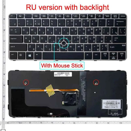 NEW US/SP/RU/JP Laptop replacement keyboard for HP EliteBook 828 G3/828 G4/725 G3/725 G4/820 G3/820 G4 backlight