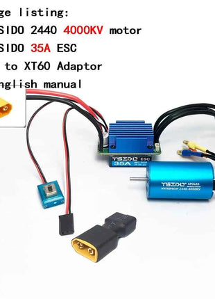 2435/2440/2838/2847 Brushless Motor 35A/45A ESC Combo for Wltoys 124016 Remo Hobby XLH Timaya Redcat 1/12 1/14 1/16 RC Boat Car