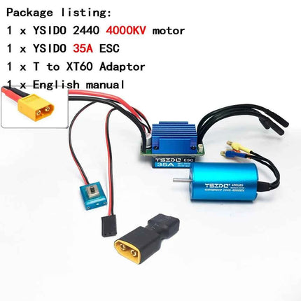 2435/2440/2838/2847 Brushless Motor 35A/45A ESC Combo for Wltoys 124016 Remo Hobby XLH Timaya Redcat 1/12 1/14 1/16 RC Boat Car