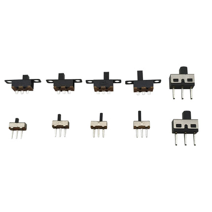 90 Pz/scatola SS12D00 SS12F15 SS12D10 SPDT Interruttore A Scorrimento 1P2T 2 Posizioni Interruttore A Levetta Lunghezza Della Maniglia: 3MM 4MM 5MM 6MM