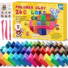 Blocco di argilla polimerica 24/32 colori con scatola di colori per attrezzi Set Processo di stampaggio Forno Cottura Accessori fai da te fatti a mano per bambini principianti