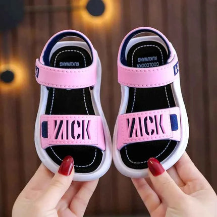 Sandali per bambini Studenti Scarpe antiscivolo Sandali semplici e generosi per ragazzi e ragazze Indossano e fuori Calzature casual per bambini con fondo morbido e facile