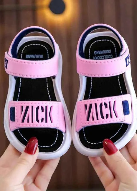 Sandali per bambini Studenti Scarpe antiscivolo Sandali semplici e generosi per ragazzi e ragazze Indossano e fuori Calzature casual per bambini con fondo morbido e facile