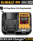 100% Authentic Dewalt 18V/20V 6.0Ah Li-Ion Replacement Battery for Power Tools, Compatible with DCB200 DCB202 DCB205 DCB206 DCB209