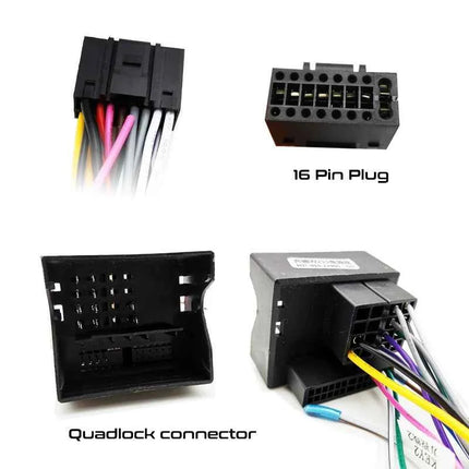 Adattatore per cablaggio quadlock a 40 pin, decodificatore bus CAN, cavo Android per auto con connettore a 16 pin per Mercedes Benz Classe E W211 W212