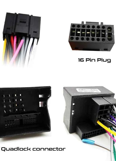 Adattatore per cablaggio quadlock a 40 pin, decodificatore bus CAN, cavo Android per auto con connettore a 16 pin per Mercedes Benz Classe E W211 W212