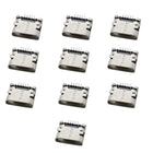 10 Pezzi Connettore Micro USB 5 Pin, Porta di Ricarica SMD SMT per Telefoni Android, Presa Dati e Ricarica, Adattatore per Riparazioni Fai-da-Te