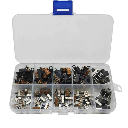 90 Pz/scatola SS12D00 SS12F15 SS12D10 SPDT Interruttore A Scorrimento 1P2T 2 Posizioni Interruttore A Levetta Lunghezza Della Maniglia: 3MM 4MM 5MM 6MM