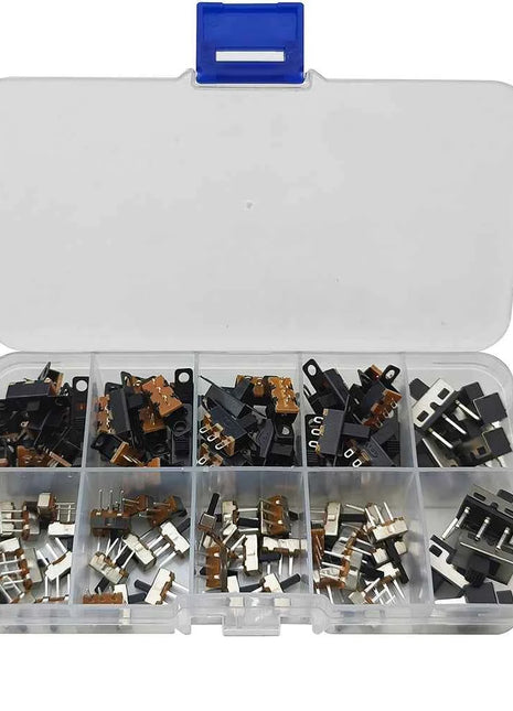 90 Pz/scatola SS12D00 SS12F15 SS12D10 SPDT Interruttore A Scorrimento 1P2T 2 Posizioni Interruttore A Levetta Lunghezza Della Maniglia: 3MM 4MM 5MM 6MM