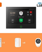 Staniot 7inch Lora Protection Kit WiFi 4G Tuya Smart Home Alarm System with 5000mAh Battery 500M Distance Works with Alexa