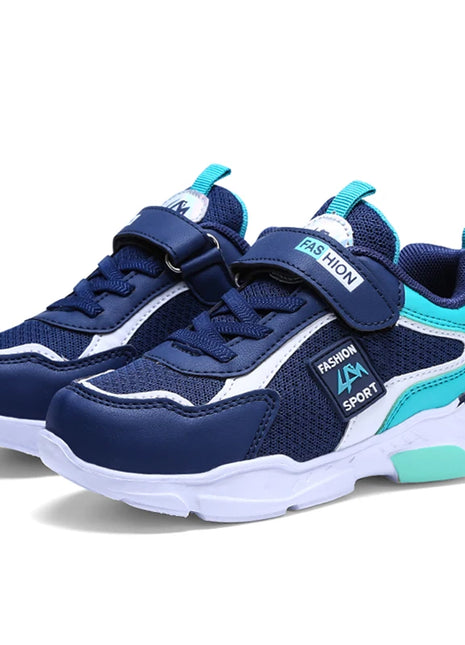 Scarpe da ginnastica per bambini Scarpe sportive casual per bambini per ragazzi Scarpe da corsa per scuola per ragazze con gancio e anello per bambini in rete estiva traspirante