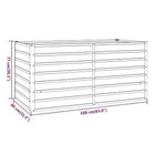 Garden flower box, 320x80x77 cm steel frame, villa courtyard combined planting trough, outdoor anti-corrosion planting box