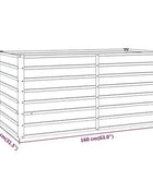 Garden flower box, 320x80x77 cm steel frame, villa courtyard combined planting trough, outdoor anti-corrosion planting box
