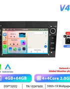 Podofo CarPlay Android Radio For Opel Astra Antara Corsa Zafira Combo Car Intelligent System 2din GPS Stereo Dashboard Car Radio