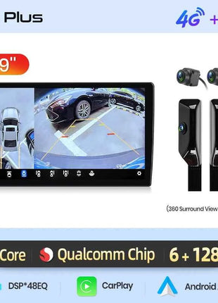 Junsun Qualcomm 8-Core 360 View Camera Universal Stereo 7" 9" 10" Car Radio CarPlay Android Auto Multimedia Player GPS DSP WiFi