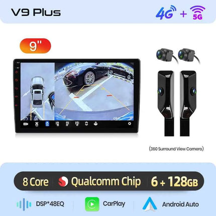 Junsun Qualcomm 8-Core 360 View Camera Universal Stereo 7" 9" 10" Car Radio CarPlay Android Auto Multimedia Player GPS DSP WiFi