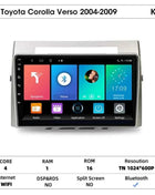 Srnubi Android Car Radio for Toyota Corolla Verso 2004-2009 Carplay Android auto 2Din Multimedia Player Autoradio Navigatore GPS