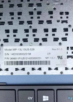 US Laptop Keyboard For Akoya P2214T MD99430 P2213T MD98924 MD98925 MD98927 MP-13L13US-528 MD99480 Pegatron T11 US Layout