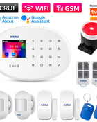 WIFI+GSM Home Alarm System with Doorbell Button
