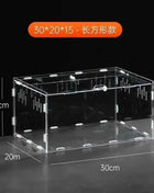 Transparent Acrylic Reptile Terrarium Habitat Box Nano Arboreal Tarantula Enclosure Spider Scorpion Bearded Dragon Habitat