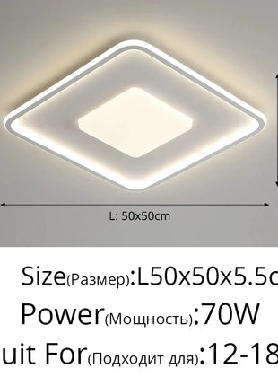 AuroraRealm Illuminazione Lampada da soffitto a LED Moderna semplice Soggiorno Luce Decorazioni per la casa Camera da letto Studio per bambini Apparecchio di controllo remoto