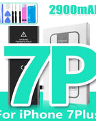 XDOU 2026 NEW Battery For iPhone 7 8 6S 6 Plus X XR 11 11Pro Xs Max High Capacity Phone Bateria + Free Tools