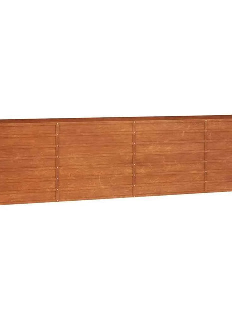 Garden flower box, 320x80x77 cm steel frame, villa courtyard combined planting trough, outdoor anti-corrosion planting box