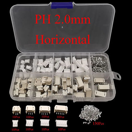 1 scatola SH 1.0/JST 1.25/ZH 1.5/PH 2.0/XH 2.54 Spina maschio Presa femmina Kit terminale alloggiamento Connettore intestazione pin orizzontale verticale