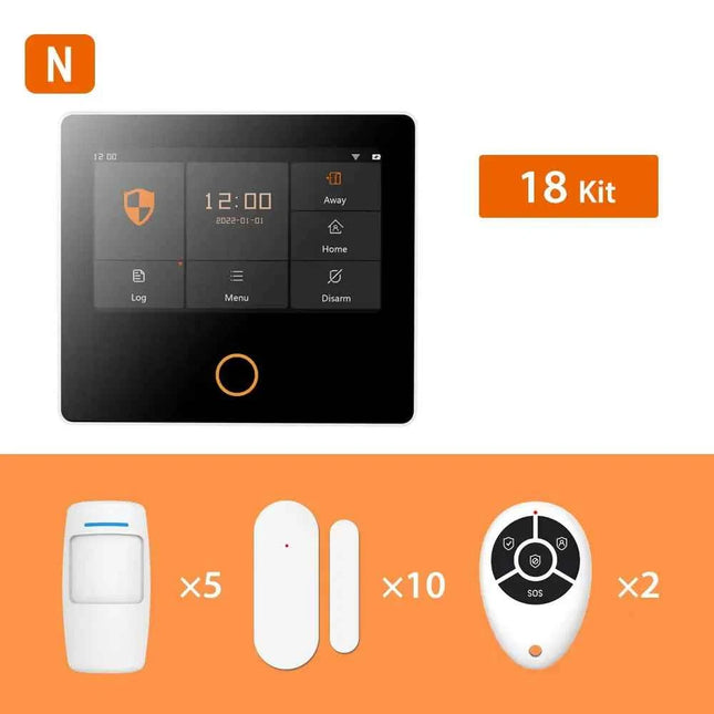 Staniot WiFi 4G Home Security System Wireless Security Protection Tuya Smart Home Alarm Sensors Built-in Siren Works with Alexa