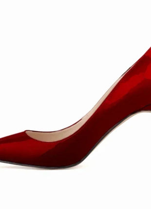 Women's Plus Size Pumps Classic Pointed High Heels Sexy 9cm Stiletto Heels Elegant and Comfortable Women's Red Wedding Party Shoes