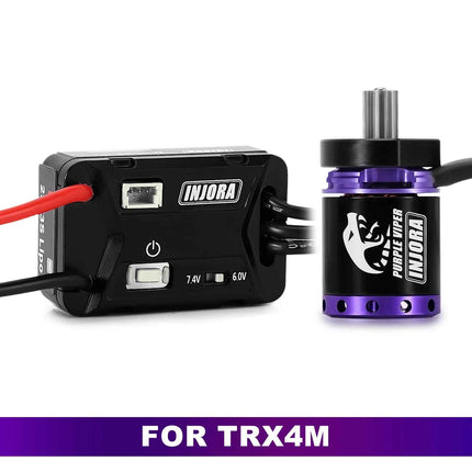INJORA MBL32 G2 Waterproof Brushless ESC & 1721 Purple Viper Outrunner Motor for 1/18 TRX4M Ascent-18