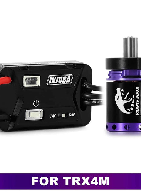 INJORA MBL32 G2 Waterproof Brushless ESC & 1721 Purple Viper Outrunner Motor for 1/18 TRX4M Ascent-18
