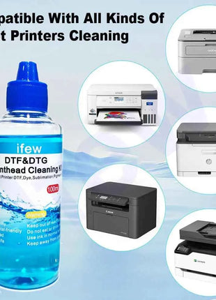 100ML Inkjet Printer Head Cleaning Kit Compatible With Epson Hp Brother Canon Nozzle & Printhead Cleaner For Printers Head Clean