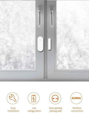Staniot Tuya 433Mhz Home Alarm System Automatic Sensor Smart Wireless Door and Window Detectors Door opening/closing code