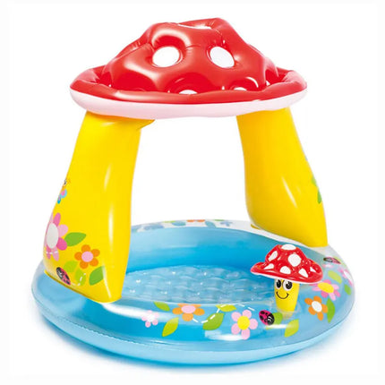 Tropical Island Coconut Tree Design piscina gonfiabile per bambini piscina per bambini con tettuccio parasole 1-3Y divertimento gioco d'acqua all'aperto
