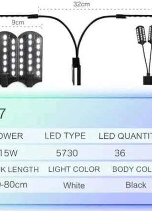 LED Aquarium Light Lighting plants Grow Light 5W/10W Aquatic Plant Lighting Waterproof Clip-on Lamp For Fish Tank
