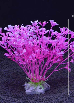 Artificial Aquarium Decor Plants Water Weeds Ornament Aquatic Fish Tank Simulation Grass Flower Decoration Accessories