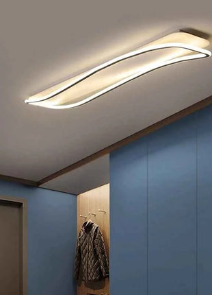 Moderna onda creativa corridoio balcone lampada da soffitto a LED camera da letto guardaroba corridoio luce decorazioni per la casa lampadario a soffitto apparecchio per ufficio