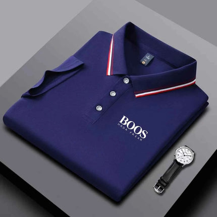 Summer New Men's Short Sleeved Polo Shirt Fashion Design Golf Top Casual T-shirt
