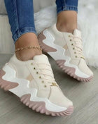 Sneakers Donna Estate Canvas Suola Alta - Scarpe Casual Comode