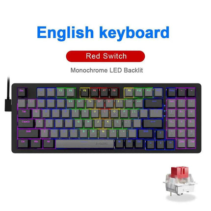E-YOOSO Z94 USB Mechanical Gaming Keyboard Wired Monochrome Backlit 94 Key Russian Brazilian Portuguese for Compute Laptop PC