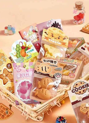 Kit Mini Alimenti in Argilla Ultra Leggera, Set di Magneti per Frigorifero a Forma di Micro Torte Fai-da-Te per Ragazze, Materiale Artistico Regalo