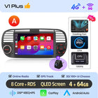 AWESAFE Wireless CarPlay Car Radio for FIAT 500 500C Abarth 2007-2015 with Android Auto GPS Navigation Smart System RDS DSP FM