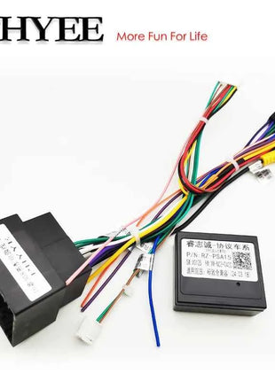 Decodificatore CAN Bus cablaggio 56 pin, adattatore Android 16 pin con ritenzione SWC per Peugeot 208 308 2008 3008 Citroen C3 C4 C5 (17-23)