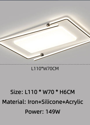 Lampada da Soffitto LED Ultra Sottile Creativa con Telecomando, Luci per Soggiorno, Decorazione Casa, Lampada a Sospensione per Camera da Letto Bambini e Sala da Pranzo