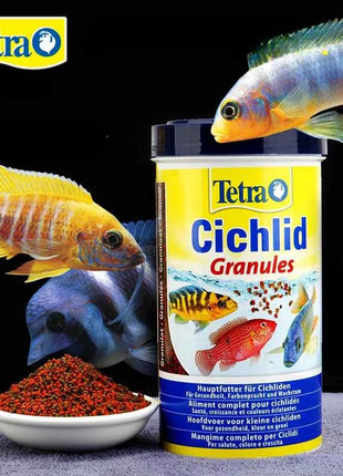 Tetra Cichlid Granules Water Premium Formula Tropical Ornamental Fish Food